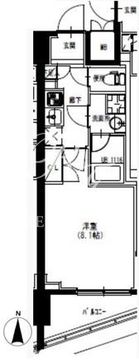 エスレジデンス曳舟 206 間取り図