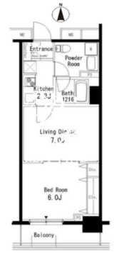 パークアクシス亀戸 403 間取り図