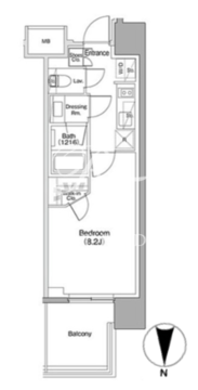 ザ・パークハビオ本郷菊坂 310 間取り図