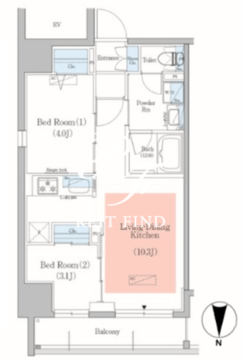 アーバネックス錦糸町2 501 間取り図