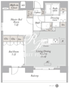ラクラス浅草 1302 間取り図