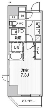 江戸川橋ステーションレジデンス 201 間取り図