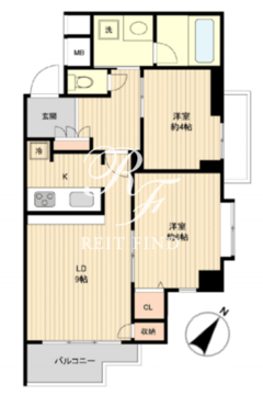 リエール若松町 203 間取り図