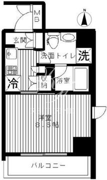 セリーズ門前仲町 307 間取り図