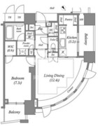 ザ・レジデンス赤坂檜町 1101 間取り図