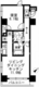 レジディア月島3 1201 間取り図