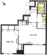 レジディア新川 706 間取り図