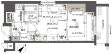 ズーム西五反田 204 間取り図