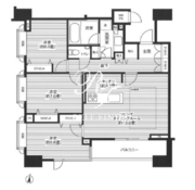 HF白金高輪レジデンス 604 間取り図