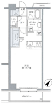 プライムアーバン豊洲 615 間取り図