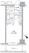 プライムアーバン豊洲 807 間取り図