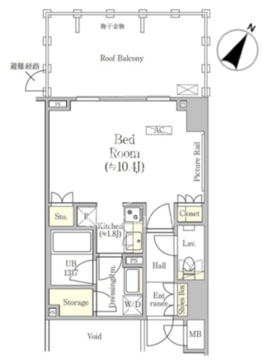 バウスステージ南青山 405 間取り図