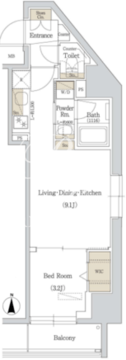 アーバネックス西新宿 1005 間取り図