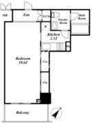 KDXレジデンス戸越 810 間取り図