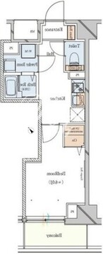 ガリシア駒込イースト 703 間取り図