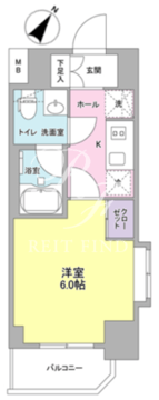 プラース千代田富士見 607 間取り図