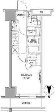 ザ・パークハビオ木場 1114 間取り図