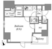 グランパセオ新宿余丁町 401 間取り図