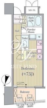 リンデンコート市ヶ谷 202 間取り図