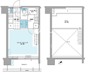 プライムアーバン芝浦ロフト 1006 間取り図