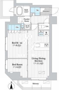 JP noie 錦糸町 803 間取り図