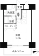 レジディア麻布十番2 304 間取り図