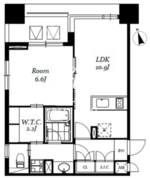 レジディア日本橋馬喰町3 1204 間取り図