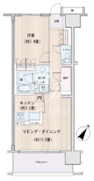 エスティメゾン豊洲レジデンス C-307 間取り図