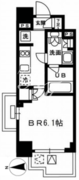 レジディア新宿イースト3 501 間取り図