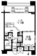 レジディア錦糸町 1106 間取り図