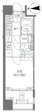 メゾンカルム本郷 204 間取り図