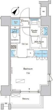 ルフォンプログレ南大塚 701 間取り図