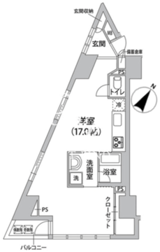 ロリエ銀座 1101 間取り図