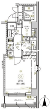 リルシア清澄白河 401 間取り図