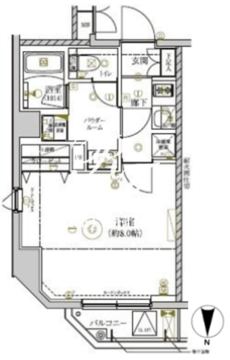 リルシア清澄白河 505 間取り図