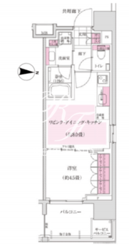 ディームス木場 1105 間取り図