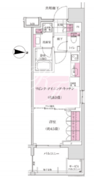 ディームス木場 1204 間取り図