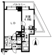 レジディア中落合 A504 間取り図