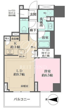 ザ・パークハウス三田タワー 902 間取り図