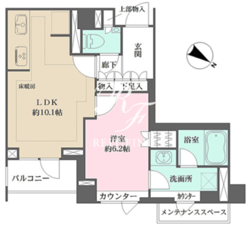 パークハウス中目黒 309 間取り図