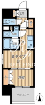 プライマル西蒲田 506 間取り図