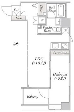 ＢｌｕＲｏｃｋ銀座イースト 1002 間取り図