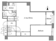 ルネパルティーレ汐留 706 間取り図