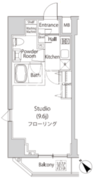 カーサスプレンディッド虎ノ門新橋 1101 間取り図