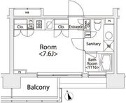 カスタリア戸越 505 間取り図