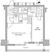 パークハビオ八丁堀 203 間取り図