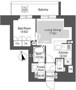 ベルビュー千代田飯田橋 1004 間取り図