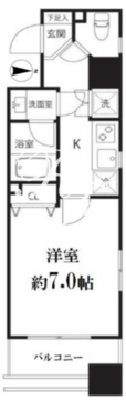 スペーシア秋葉原 1201 間取り図