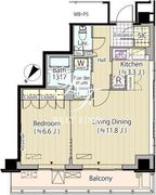 メルクマール京王笹塚レジデンス 1121 間取り図