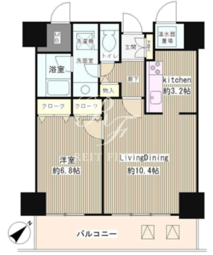 トレステージ目黒 802 間取り図